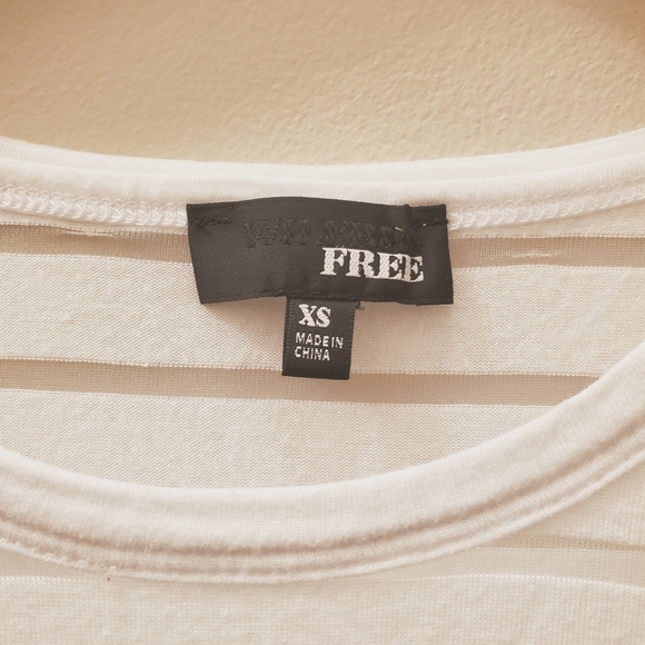 Wilfred free burn out stripe long sleeve T shirt, tied detail front - Picture 6 of 6